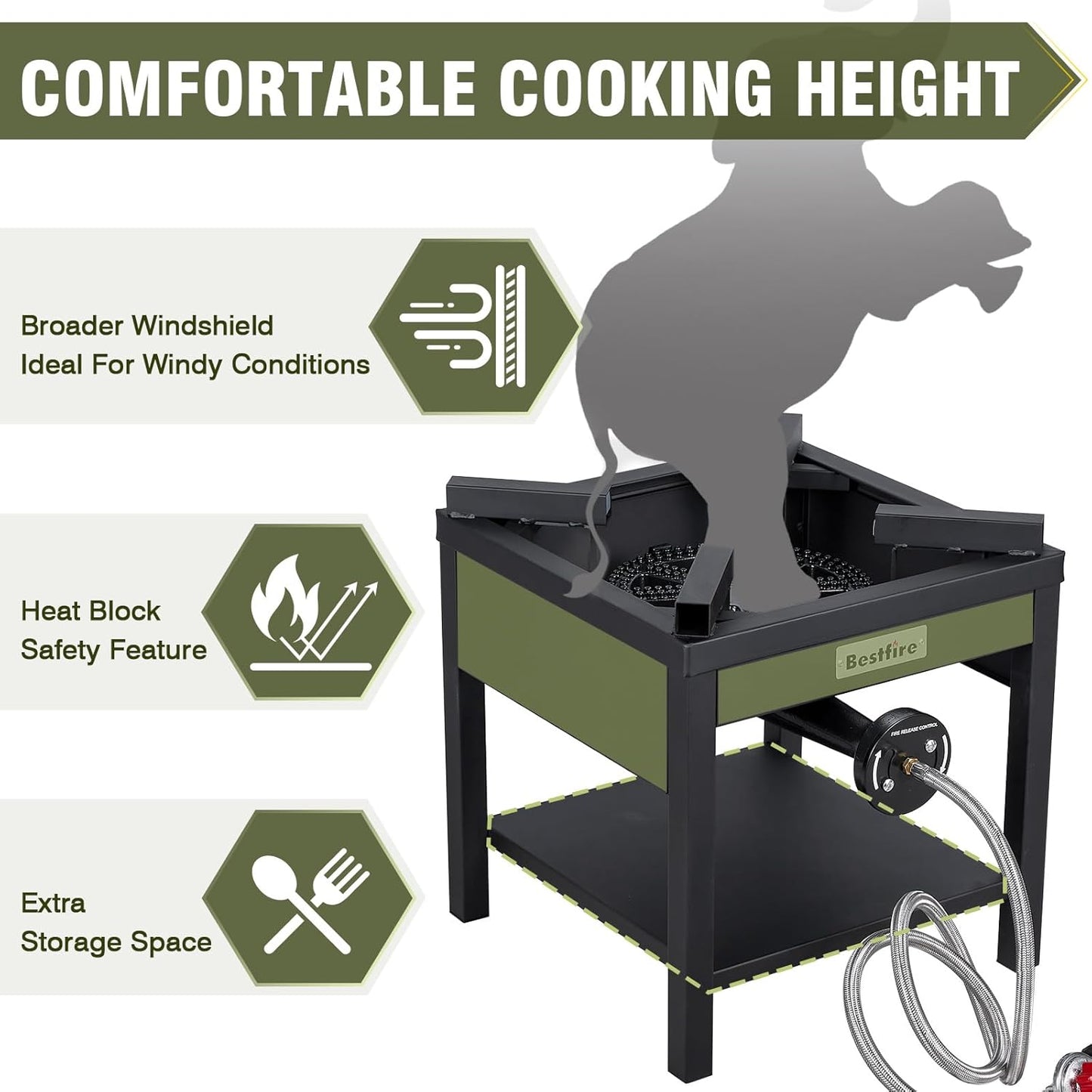 Propane Gas Griddle Charcoal Grill Combo Flat Top Griddle W/Dual Lids & 2 Side Shelves Dual Fuel BBQ Grill for Outdoor Barbecue