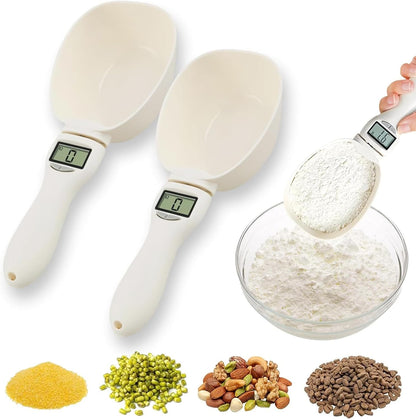 Food Measuring Scoop Scale, Digital Measuring Spoon, Weighing Spoon Scale 800g / 0.1g High Precision with LCD Screen, Display Electronic Measuring Spoon for Kitchen Gadgets and Daily Meals