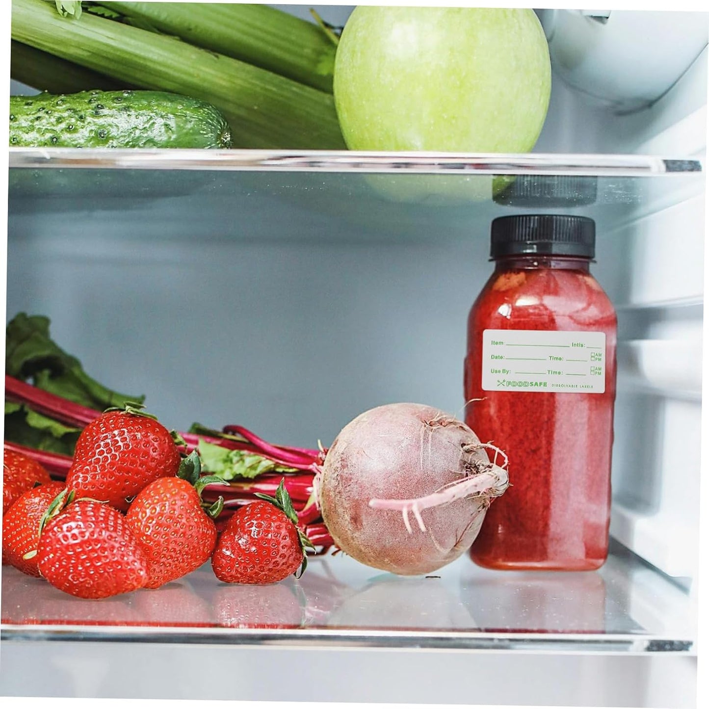 KICHOUSE Food Storage Date Labels Stickers Removable Expiration Stickers for Fridge Containers Self-Adhesive Kitchen Labels for Safe Food Organization