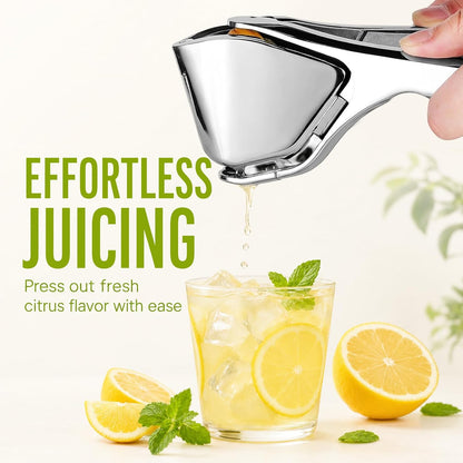 Stainless Steel Lemon Squeezer, Hand Press Citrus Juicer for Lime & Orange