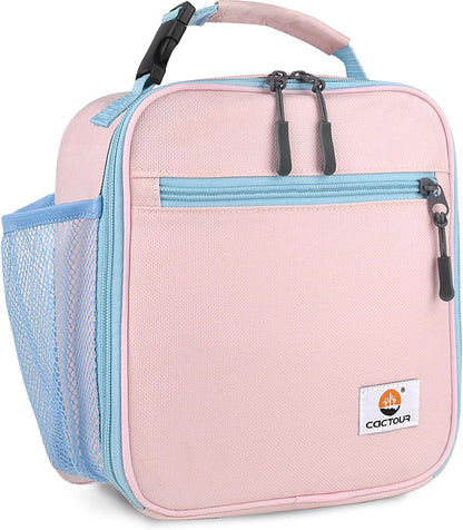 CaCTOUR Lunch Box Kids,Premium Insulated Lunchbox for Girls Boys,Soft Mini Cooler Bag Back to School Thermal Reusable Lunch Bag for Work School Picnic (Blue)