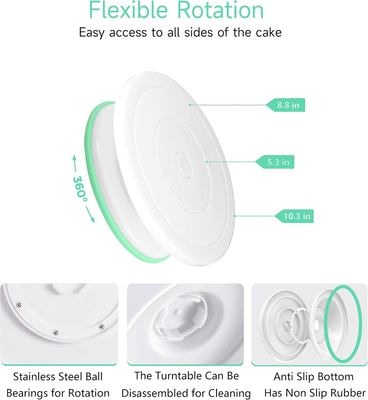 Boyun 138 Cake Decorating Kit, Baking Supplies Tools for Beginners & Pros