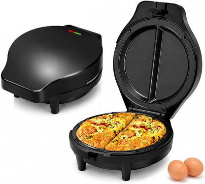 1000W Dual Zone Non Stick Omelet & Frittata Maker, 8-Inch (US Plug