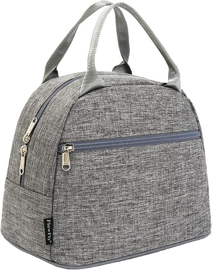 FlowFly Insulated Lunch Cooler Bag - Tote Bag Organizer for Women/Men, Black - Colors A