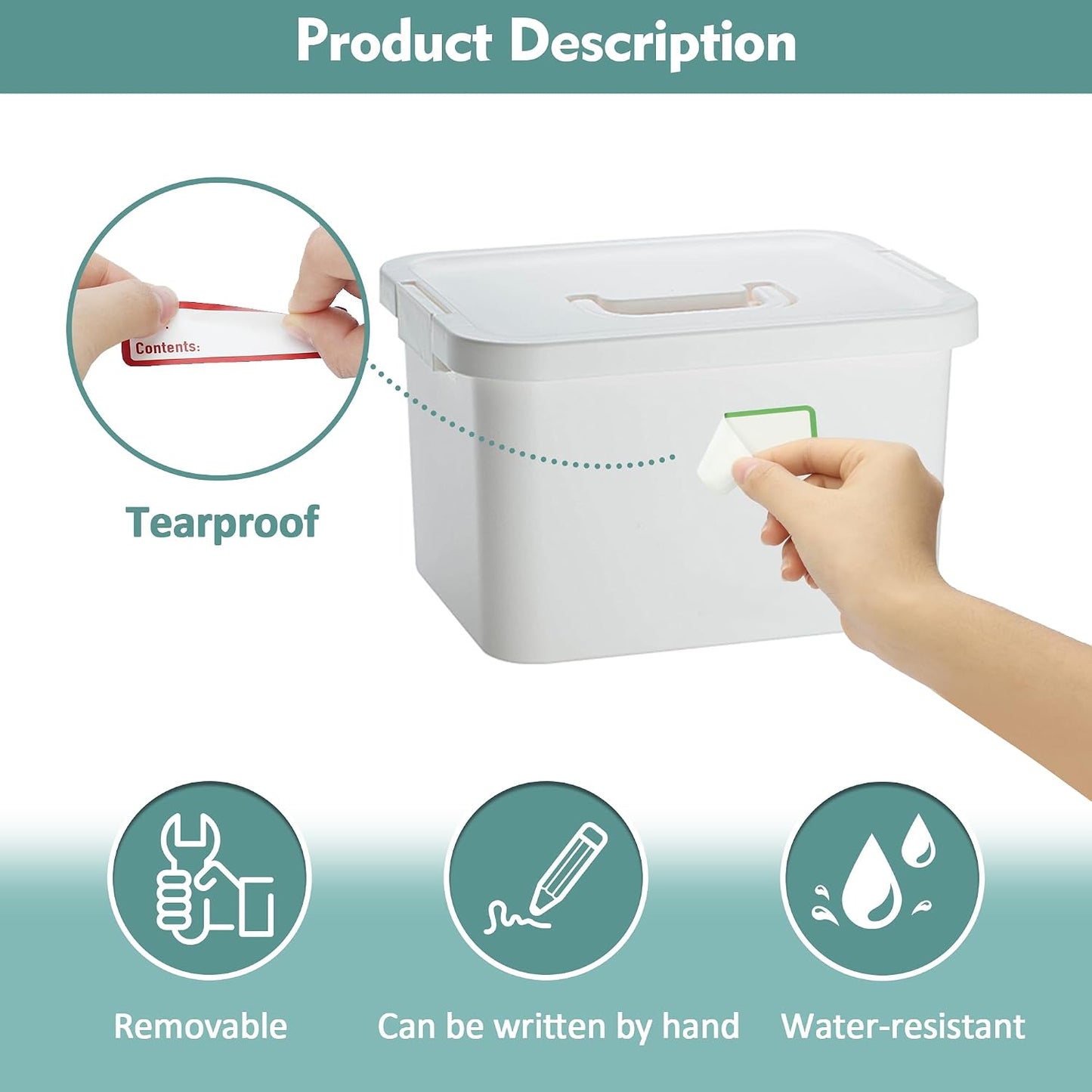 500 Pcs 1×3 Inch Removable Freezer Labels, Waterproof, Oil & Tear Resistant, No Residue Writable Stickers for Food Containers, Jars, Pantry and Meal Prep (Boho-Date)