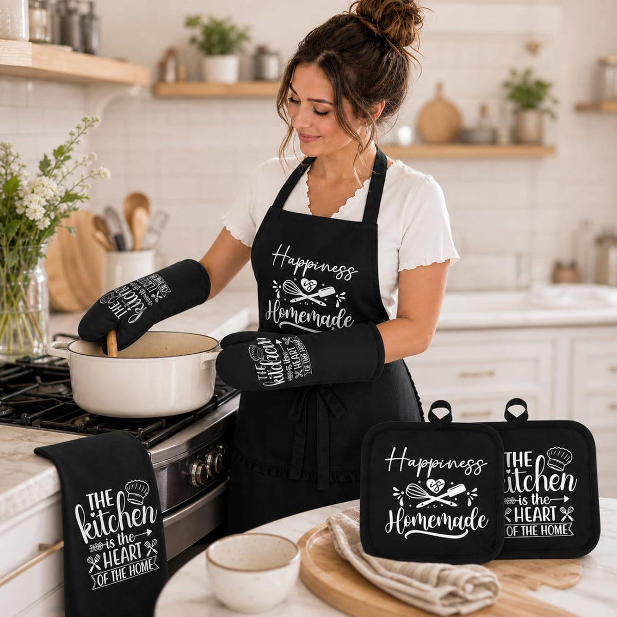 Sratte 6 Pcs Farmhouse Kitchen Decor Accessories Set