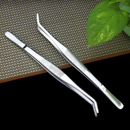 2-Pack 12-Inch BBQ Kitchen Tweezers Tongs, Extra-Long Stainless Steel Cooking Tweezers Dishwasher Safe for Grilling, Baking & Food Prep (12Inch BBQ Tongs)
