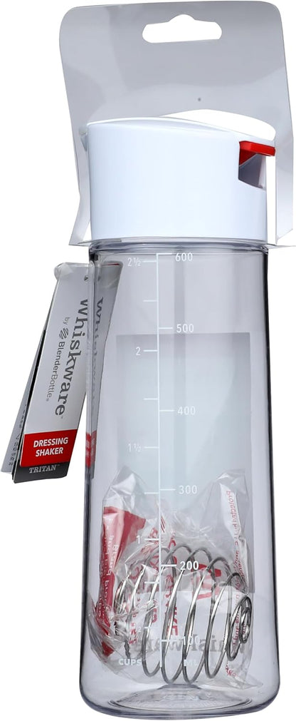 Whiskware Dressing Mixer Tritan Salad Dressing Mixer, White/Red