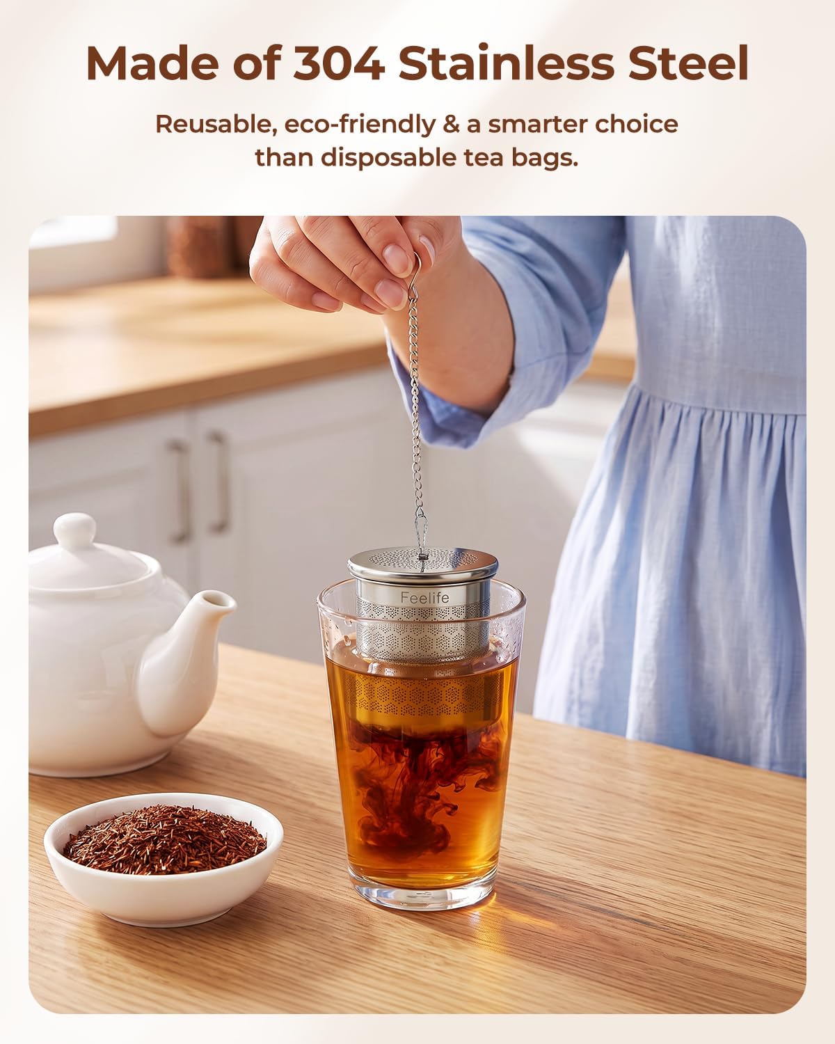 Mini Snowflake Stainless Steel Tea Infuser for Loose Leaf Tea Ball