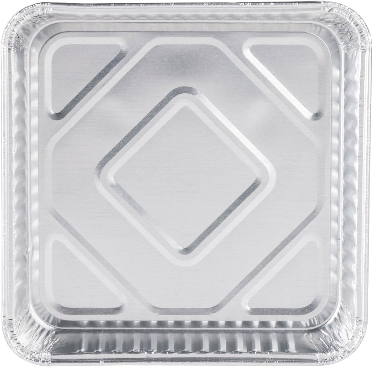 Pack of 30 Extra-Thick Disposable Aluminum Baking Pans | Standard Size 9” x 9” Recyclable Square Cooking Tins | Portable Food Containers | Superior Heat Conductivity | 2” High Walls to Prevent Spills