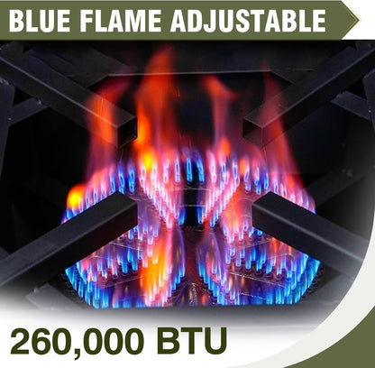 Propane Gas Griddle Charcoal Grill Combo Flat Top Griddle W/Dual Lids & 2 Side Shelves Dual Fuel BBQ Grill for Outdoor Barbecue