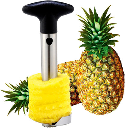 Pineapple Corer Slicer Stainless Steel Pineapple Core Remover & Cut into 3-Inch Rings