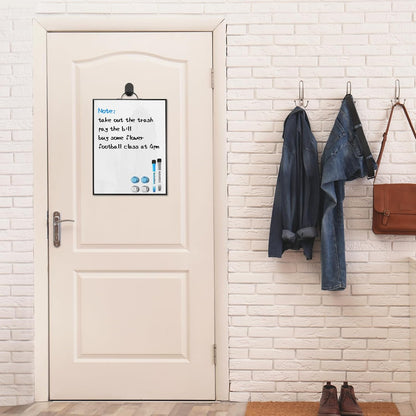 Weekly Planner Dry Erase Calendar for Wall Hanging, 16"x12" Aluminum Frame Whiteboard Calendar with Handle, Portable White Board as Office to Do List, Meal Planner for Home Kitchen