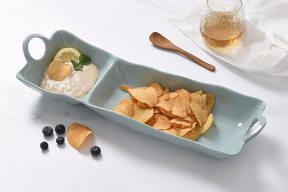Pampa Bay Shatterproof Melamine Chip and Dip (Pastel Blue)