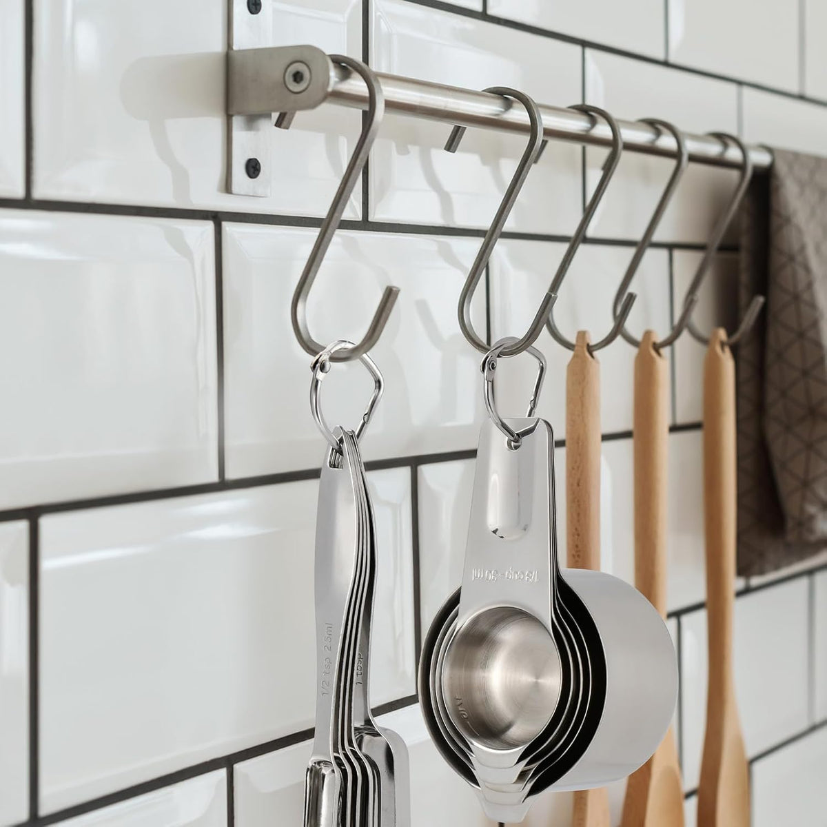 FANGSUN Stainless Steel Measuring Spoons, Narrow Design