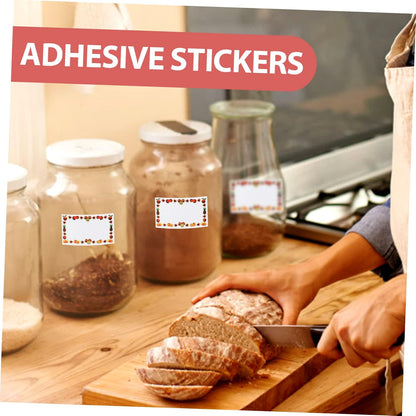 ARTIBETTER Waterproof Fruit Date Stickers 500 Sheets Removable Adhesive Labels for Food Storage Oil Resistant Multi-Function Label Stickers for Home and Office Use