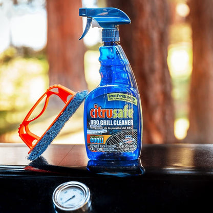 Grill Cleaning Spray - BBQ Grid And Grill Grate Cleanser By Citrusafe (23 oz)