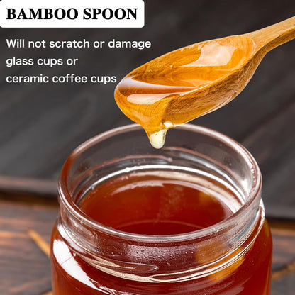 BLUE TOP 20PCS Wooden Honey Dipper Stick 6 Inch Individually Wrapped Honey Stirrer Stick,Honeycomb Sticks,Honey Wand for Honey Jar Dispense Drizzle Honey and Wedding Party Favors Gift.