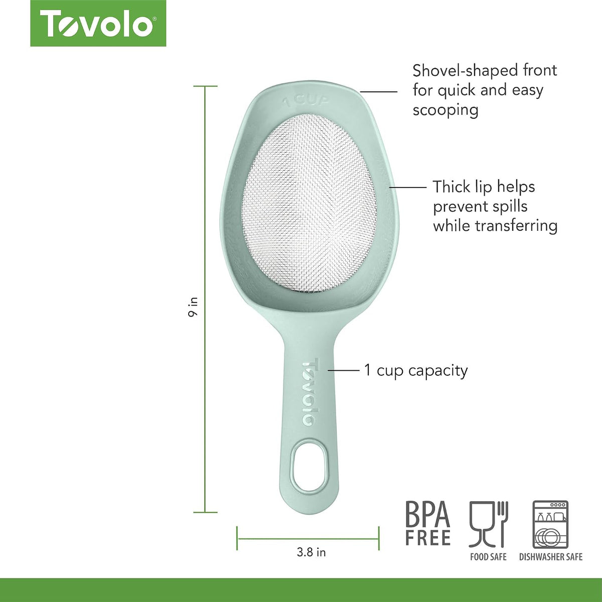 Tovolo, Scoop And Sift 1 Cup Charcoal