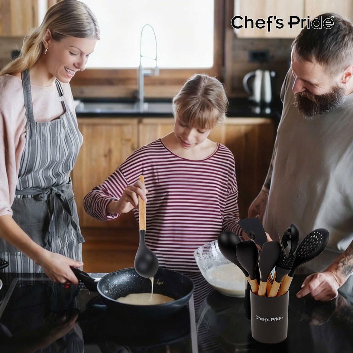 13-Pc. Silicone Utensil Set with Holder by Chef's Pride