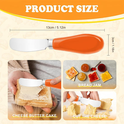 Butter Spreader Knife Set, 2 Pack Butter Knives and Cheese Knives