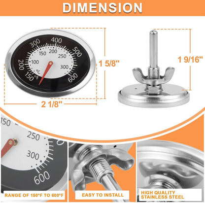 60540 Temperature Gauge for Weber GS4 Spirit II/I 200/300 SER & 22" Kettles