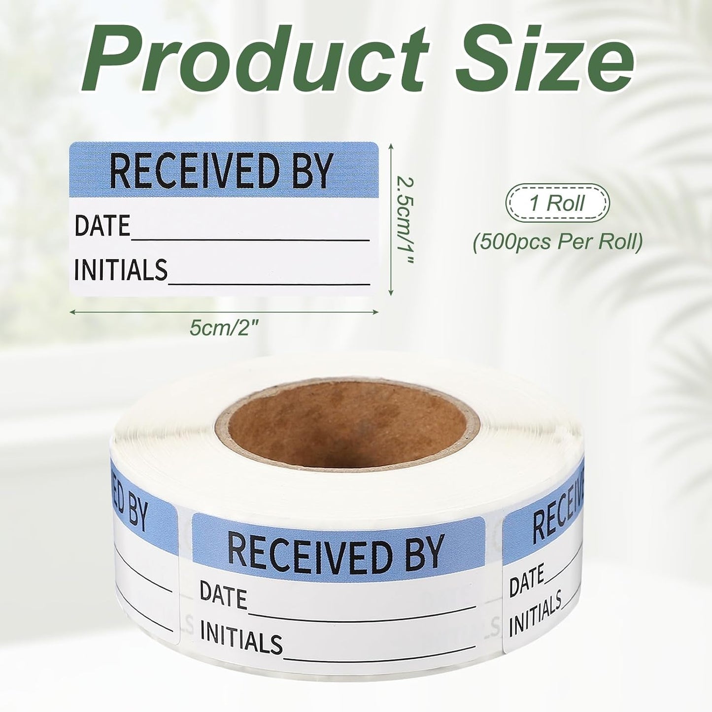 PATIKIL 500 Pcs Expired Date Label Stickers Roll, 2 x 1 Inch Removable Inventory Labels Adhesive Food Sticker Roll for Marking Organizing Inventory and Food Container, White and Black