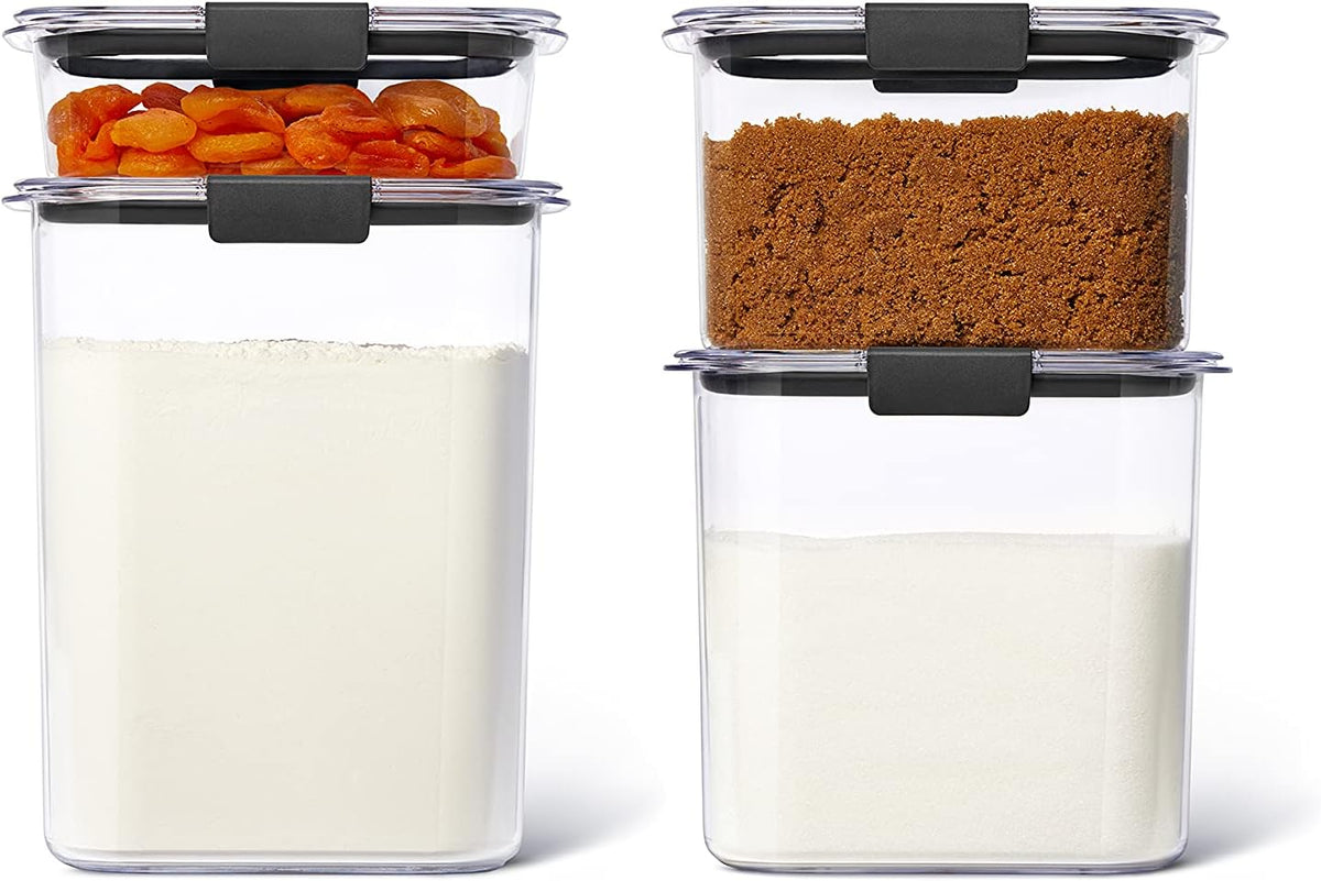 Rubbermaid Brilliance Pantry Airtight Food Storage Container, BPA-Free 7.8 Cup, Ideal for Brown Sugar - Efficient, Leak-Proof and Dishwasher-safe