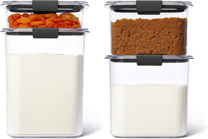 Rubbermaid Brilliance Pantry Airtight Food Storage Container, BPA-Free 7.8 Cup, Ideal for Brown Sugar - Efficient, Leak-Proof and Dishwasher-safe