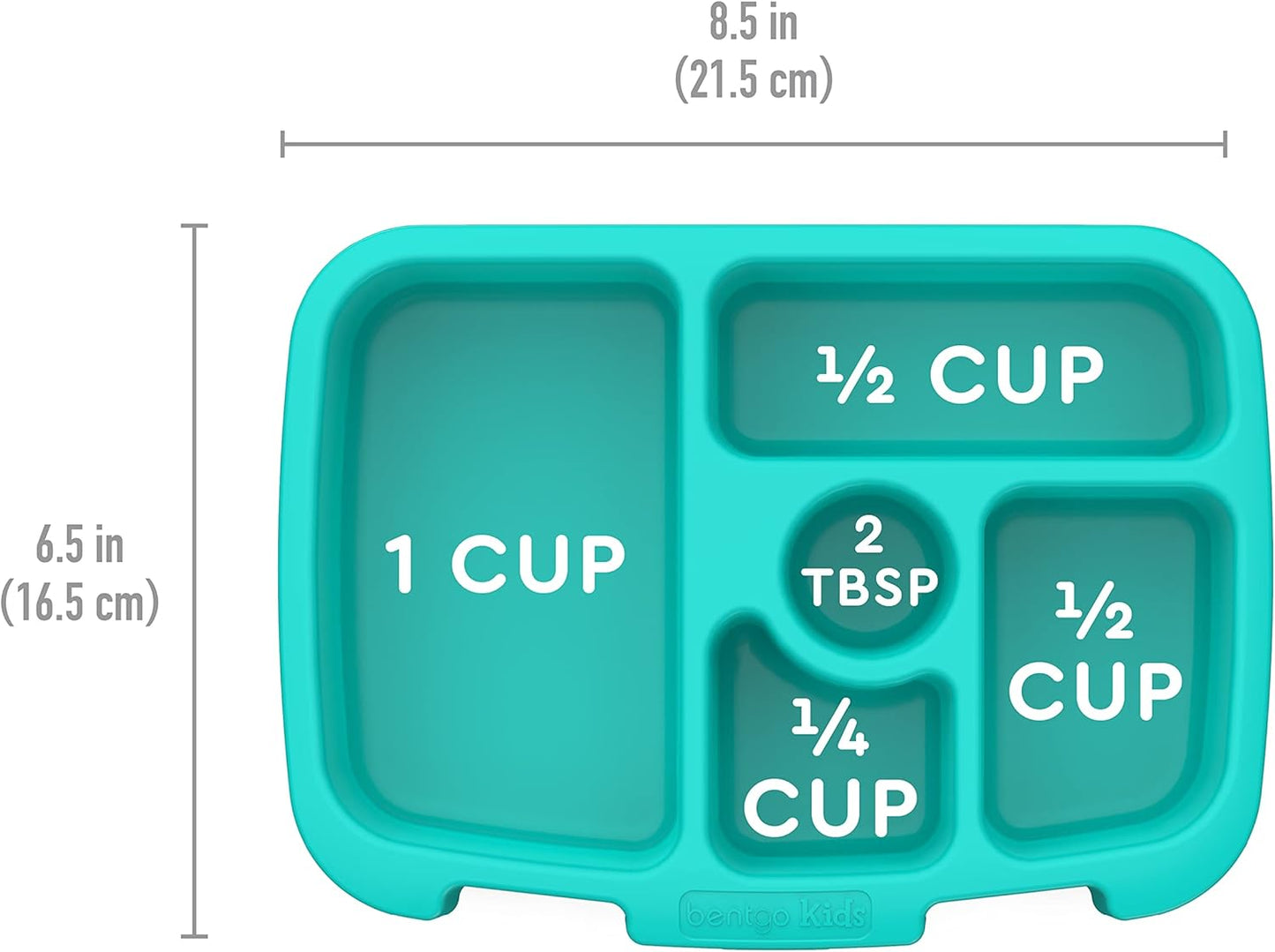 Bentgo® Kids Prints Tray with Transparent Cover - Reusable, BPA-Free, 5-Compartment Meal Prep Container with Built-In Portion Control for Healthy Meals At Home & On the Go (Mermaids in the Sea)