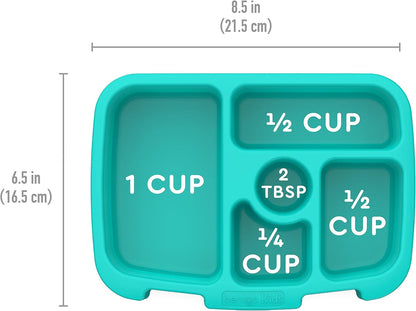 Bentgo® Kids Prints Tray with Transparent Cover - Reusable, BPA-Free, 5-Compartment Meal Prep Container with Built-In Portion Control for Healthy Meals At Home & On the Go (Mermaids in the Sea)