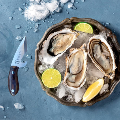 Middleton Made Knives Brew Shucker Oyster Knife with Bottle Opener, Walnut