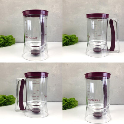 Pancake Batter Dispenser for Cakes Cookies, Graduated Scale, 900mL