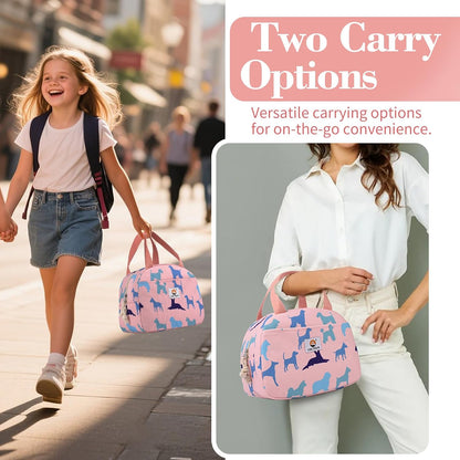 CaCTOUR Lunch Box Kids,Premium Insulated Lunchbox for Girls Boys,Soft Mini Cooler Bag Back to School Thermal Reusable Lunch Bag for Work School Picnic (Blue)