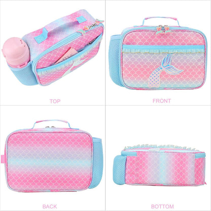 RHCPFOVR Kids Lunch Bag - Insulated Lunch Box for Boys Girls,Washable Lunch Bag and Reusable Toddler Leak-proof Lunchbox for School and Daycare - Colors B