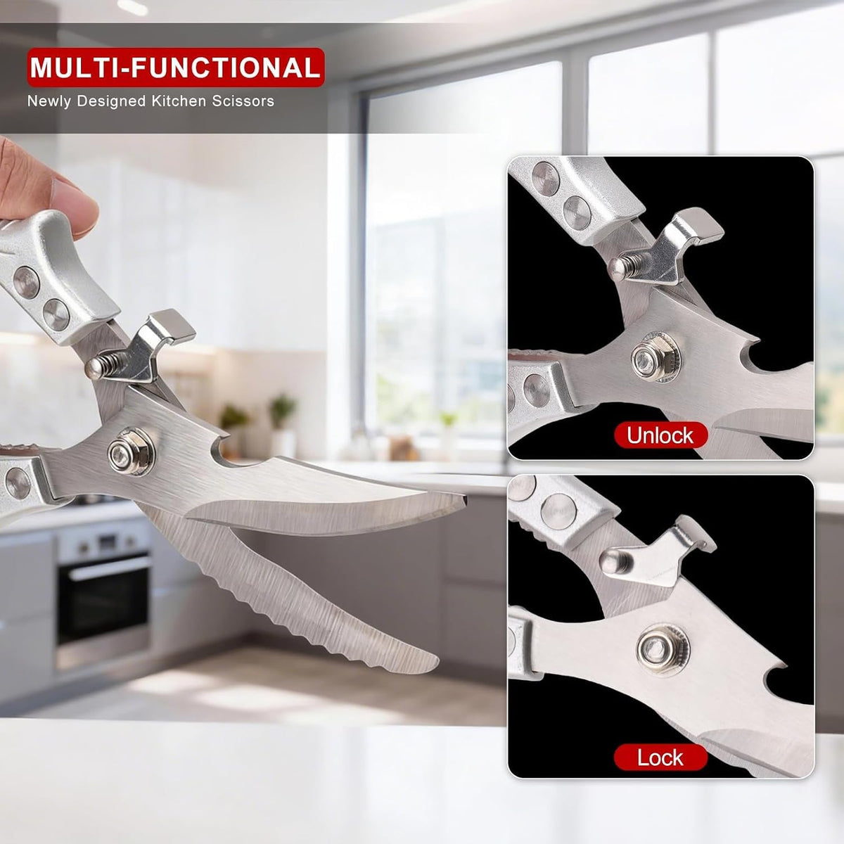 Kitchen Scissors for Food,Heavy Duty Poultry Shears