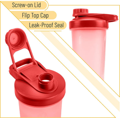 Mr. Pen- Shaker Bottles for Protein Mixes with Twist Cap, 28 oz