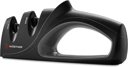 WÜSTHOF 2-Stage Hand-Held Sharpener, Black