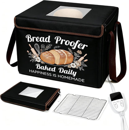 Folding Bread Proofing Box, 3-Sided Heating Dough Proofer for Home Baking