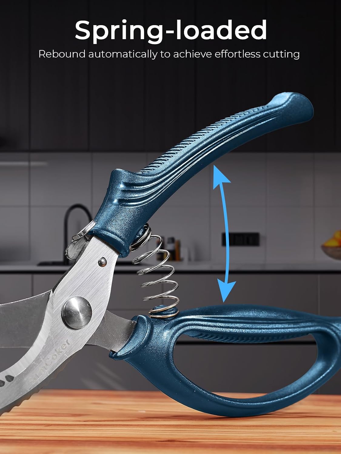 Kitchen Scissors, Forged Stainless Steel Heavy Duty Kitchen Shears, Dishwasher Safe Cooking Scissors for Meat, Poultry & Vegetables
