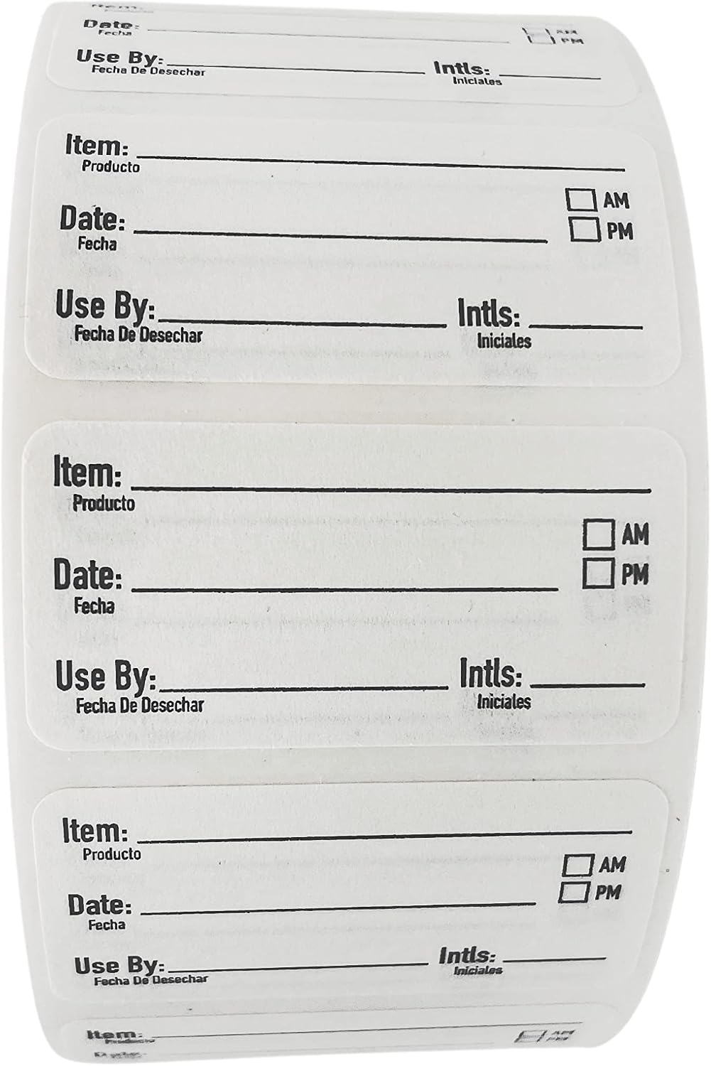 2x1 Dissolvable Food Labels, 1000 Label Stickers, Bottle Labels for Storage Bins, Sticker Labels for Food containers, (1000, Blue)