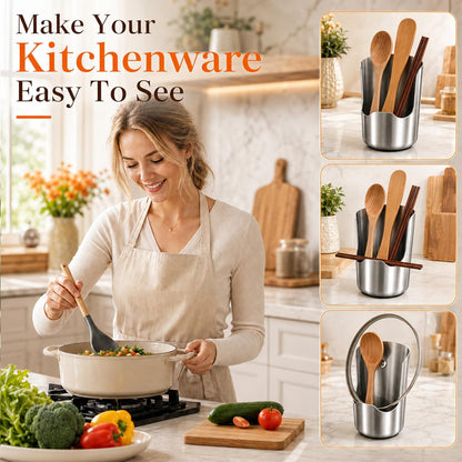 Multi-functional Kitchen Utensil Holder, Kitchen Countertop Organizer, 2PCS