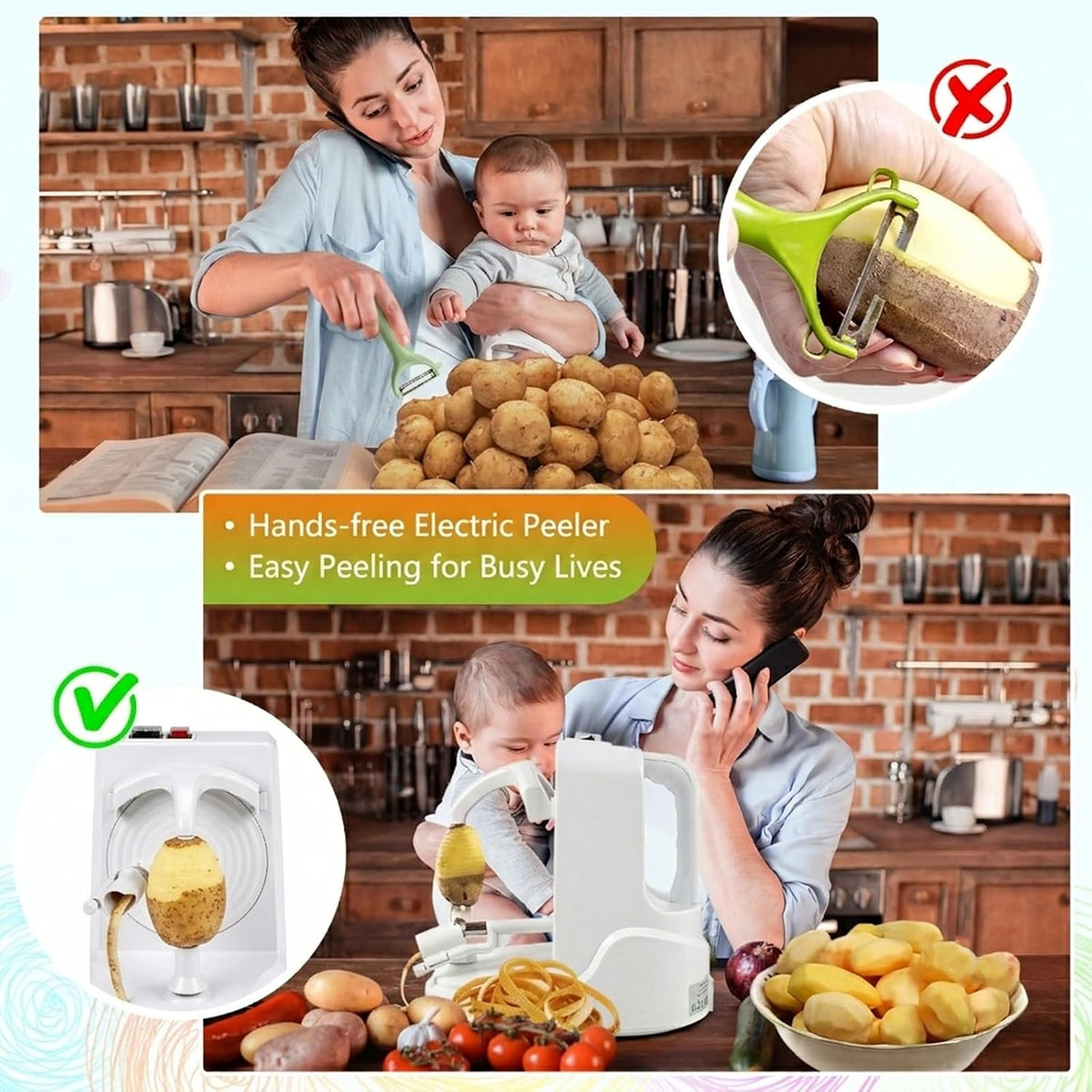 Electric Orange Peeler, Automatic Fruit Peeler Machine for Fruits