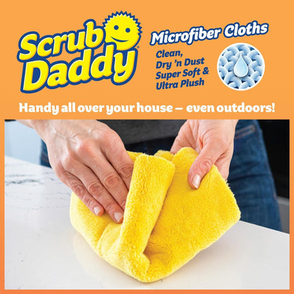 Scrub Daddy BBQ Daddy Grill Brush for Outdoor Grill - Bristle Free Grill Brush with Steel Grill Scraper + Scrub Brush - Temperature Controlled Scrubbing Power for Grill Cleaning (1 Count)