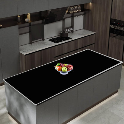 72''x16'' Extra Large Silicone Mat for Kitchen Counter, Heat Resistant Countertop Protector, Non-Slip Waterproof Kitchen Island Mat, Easy to Clean, Light Gray
