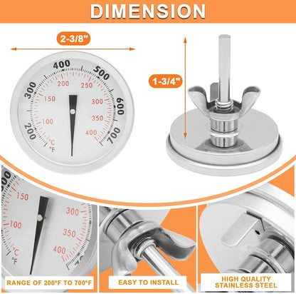60540 Temperature Gauge for Weber GS4 Spirit II/I 200/300 SER & 22" Kettles
