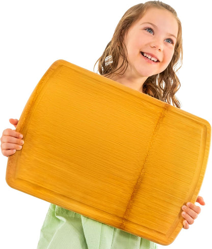 Greener Chef Luxury Bamboo Cutting Board Set of 3 with Glue-Free Surface Technology - Extra Spacious Wood Cutting Boards for Kitchen and XL Chopping Board Set - Replacements for Life