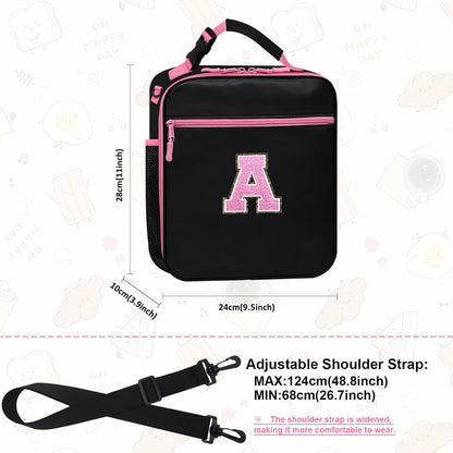 Lunch Box for Women Girls Adult Teens Kids Lunch Bag School Work Picnic Meal Food Container Carrier Purse Cooler,Insulated Lunch Tote with Handheld Shoulder Strap Water Bottle Holder Purple A
