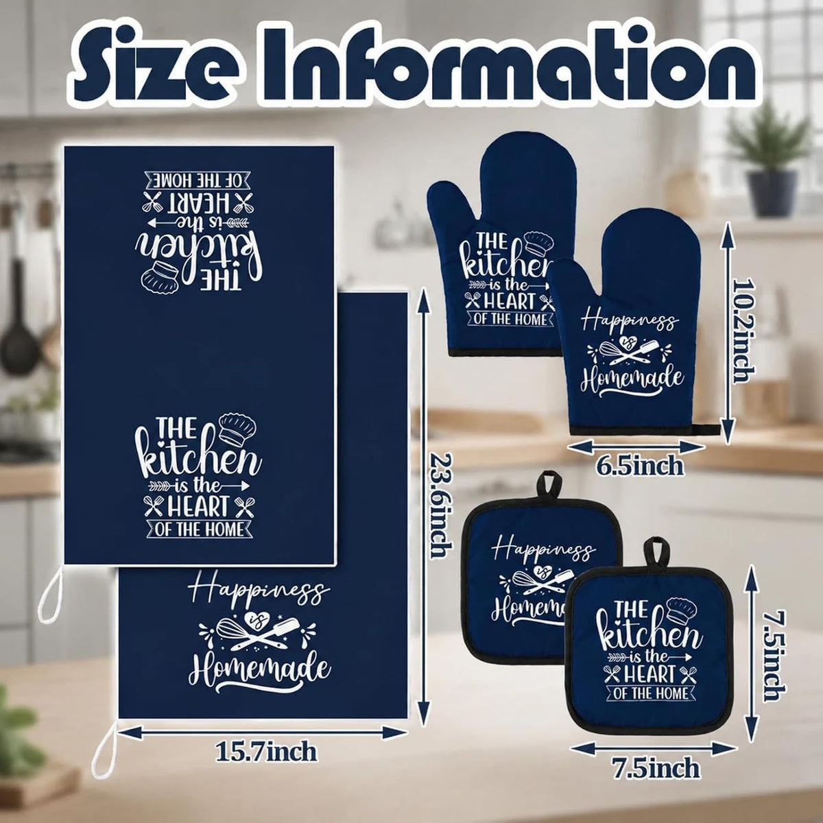 Sratte 6 Pcs Farmhouse Kitchen Decor Accessories Set