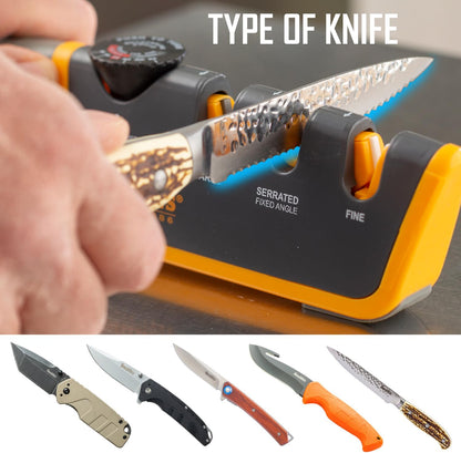 Smiths Adjustable Manual Knife Sharpener Gray/Yellow S-50264